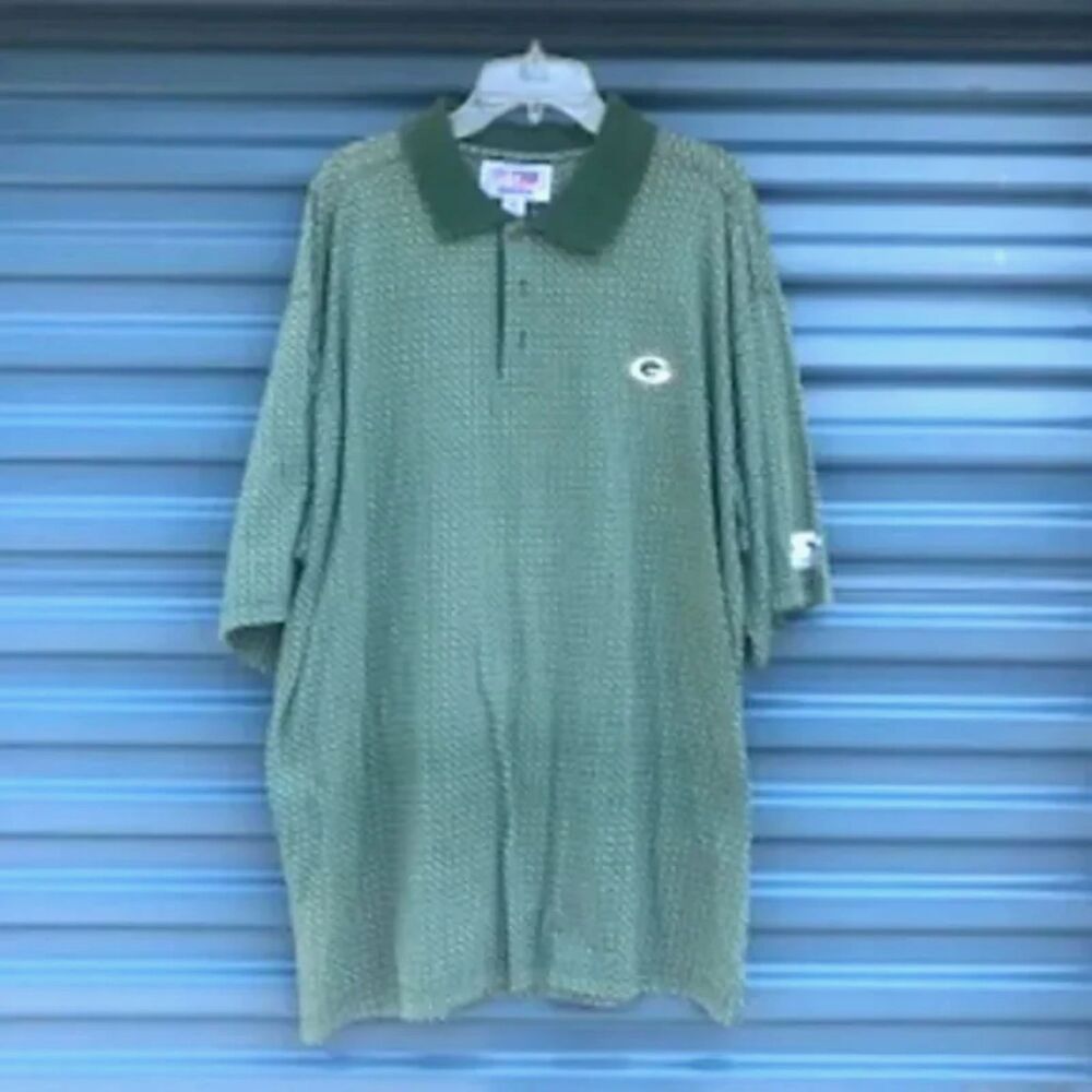 Size: Extra Large (46-48} Polo Golf Shirt Vintage Mike Holgrem Green Bay Packers